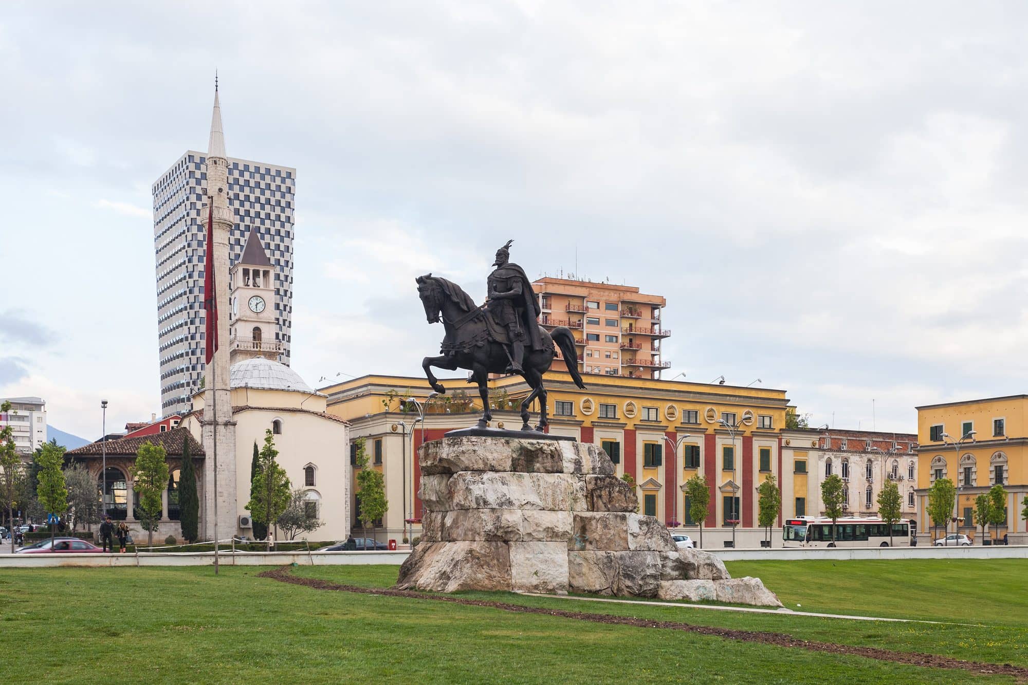 Skanderbeg Square in Tirana